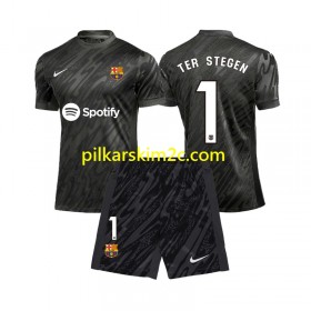 Koszulka FC Barcelona Ter Stegen 1 Bramkarskie Dziecięca Trzeciej 2024/25 Koszulki Piłkarskie